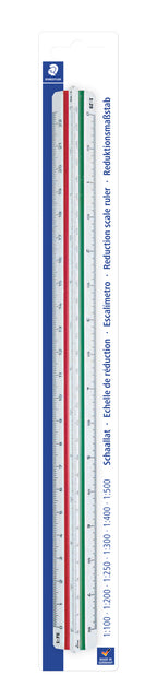 Staedtler - Maßstabslineal 561 300 mm DIN-Architekt | 6 Stück