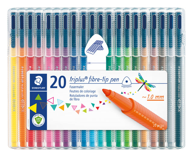 Staedtler - Farbmarker 323 Triplus color mit 20 Farben