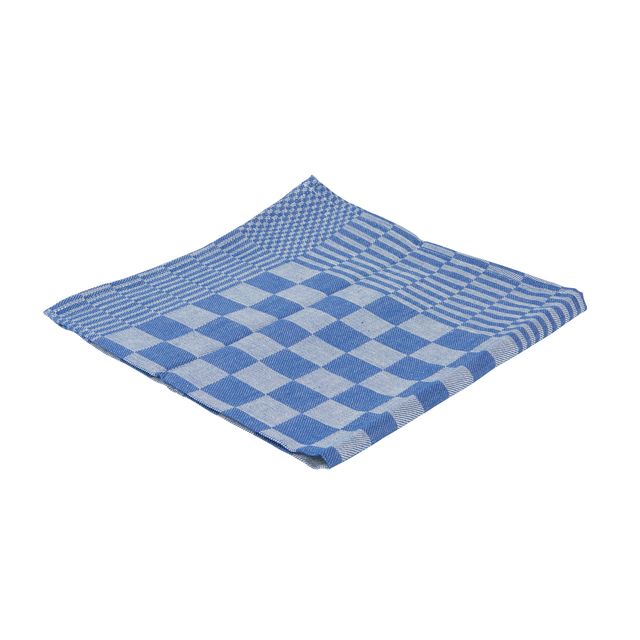 Cleaninq - Geschirrtuchblock Marine 65x65cm blau 6 Stück