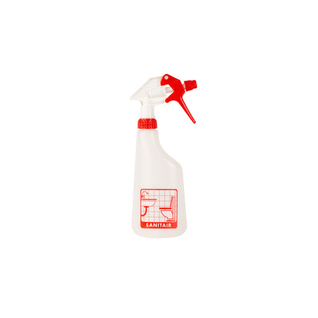 Cleaninq - Sprühflasche 600 ml leer mit Sanitärlogo
