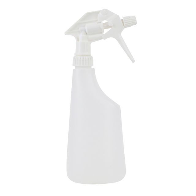 Cleaninq - Sprühflasche 600ml leer ohne Logo transparent | 12 Stück