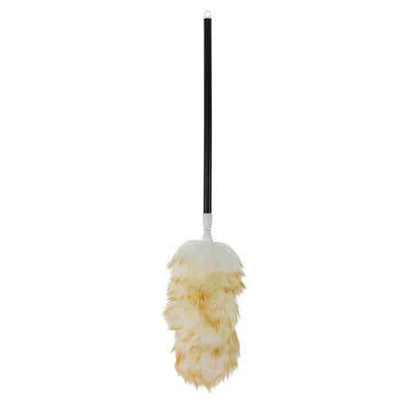 Cleaninq – Staubwedel aus Lammwolle, Telesteel, 80–110 cm