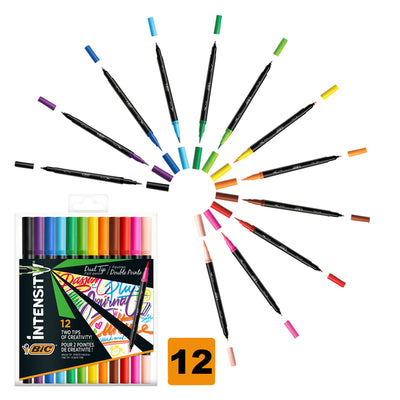 Bic - Farbmarker Intensität Dual-Spitze sortiert | 6 Stück