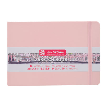 Talens Art Creation - Skizzenbuch Art Creation 80 weiße Blätter 140gr 210x150mm rosa | 5 Stück