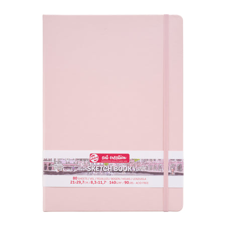 Talens Art Creation - Skizzenbuch Art Creation 80 weiße Blätter 140gr 210x300mm rosa | 5 Stück