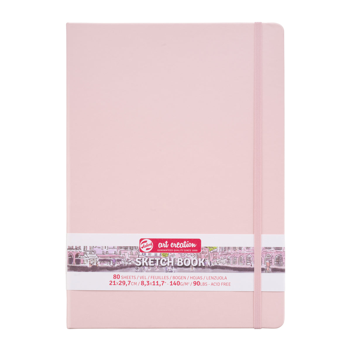 Talens Art Creation - Skizzenbuch Art Creation 80 weiße Blätter 140gr 210x300mm rosa
