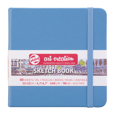 Talens Art Creation - Skizzenbuch Art Creation 80 weiße Blätter 140gr 120x120mm blau