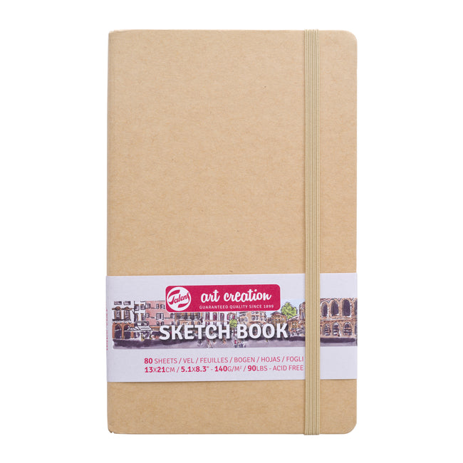 Talens Art Creation – Skizzenbuch Art Creation, 80 weiße Blätter, 140 g, 130 x 210 mm, Kraftpapier