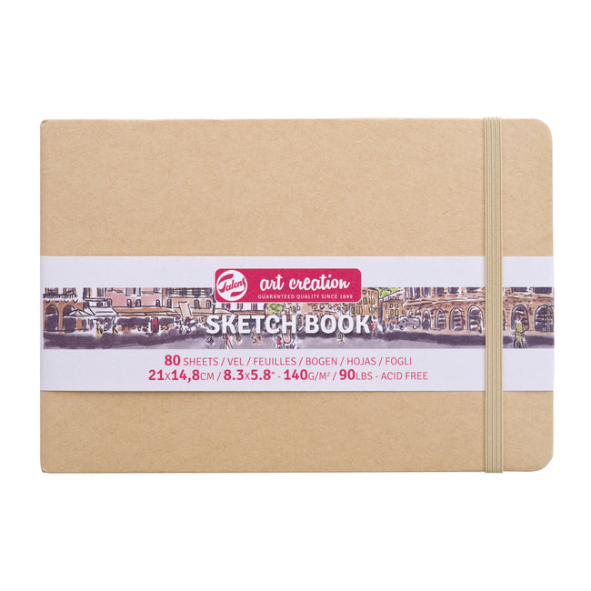 Talens Art Creation - Skizzenbuch Art Creation 80 weiße Blätter 140gr 210x150mm Kraft | 5 Stück