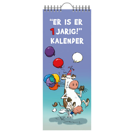 Ritsbull - Geburtstagskalender Lannoo 130x325 blau