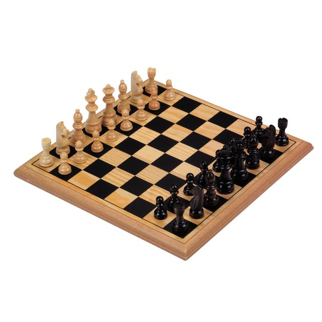 Longfield Games - Schachspiel Holz 30x30cm