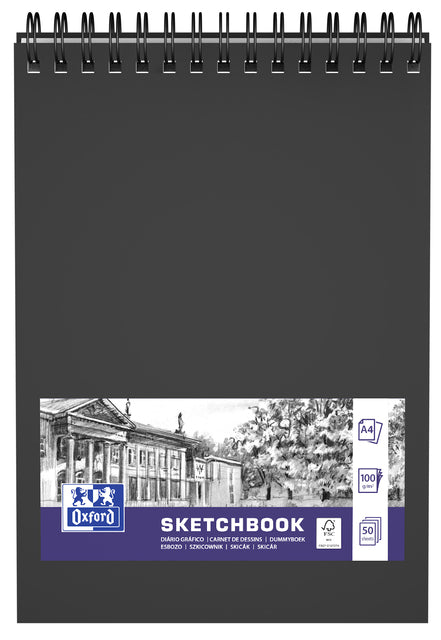 Sketchbook Oxford A4 50vell 100gr Spreial | 5 Stücke