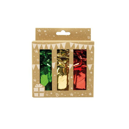 IG Design - Geschenkdekorationsset 12-teilig, 3 Farben