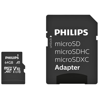 Philips - Speicherkarte Micro SDXC Klasse 10 UHS-I U1 64 GB