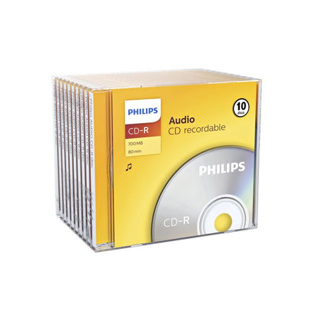 Philips - CD-R 80Min Audio JC 10 Stück