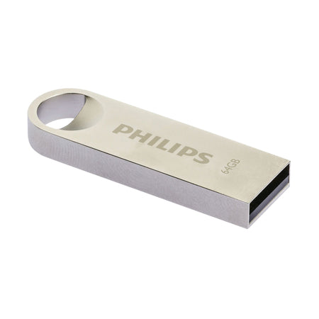 Philips - USB-Stick 2.0 Moon Vintage Silver 64GB