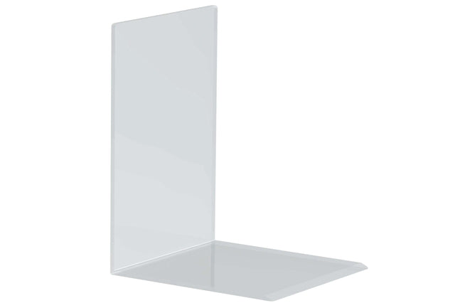 Bookend Maul Acryl 16x15x21cm Set 2 Kristallklar