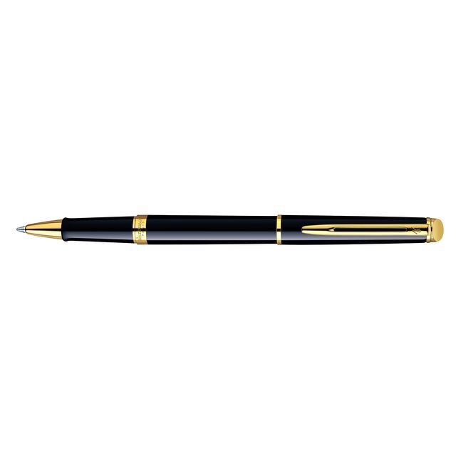 Waterman - Tintenroller Hémisphère schwarz lackiert GT fein