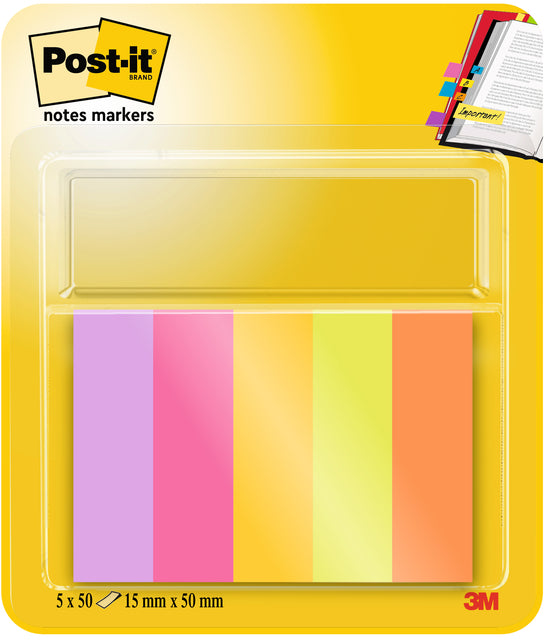 Markierungsstreifen 3M Post-It 670-5-Tfen 12,7x44.4mm | 6 Stück