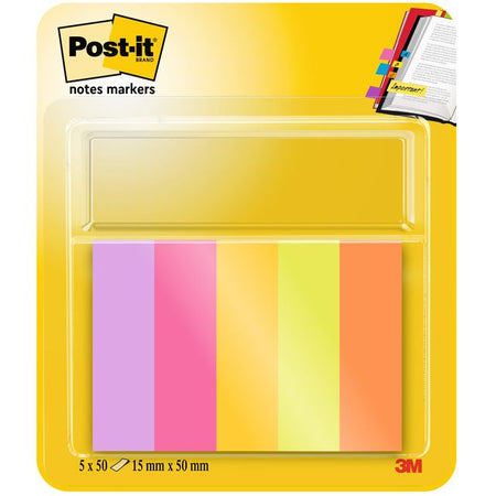 Post-it - Markierungsstreifen 670-5-tfen 15x50mm energetisch | 6 Stück