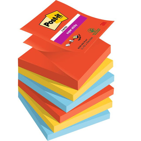 Post-it – Notizblock Z-Notes R330 Super Sticky Play | 12 Stück