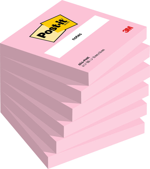 Memo-Block 3M Post-It 654 76x76mm PNK