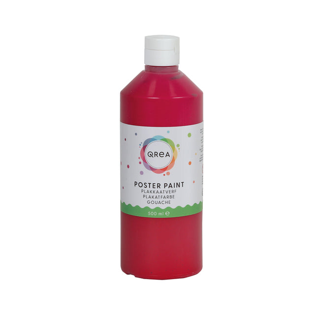 Qrea – Posterfarbe Rot 500 ml