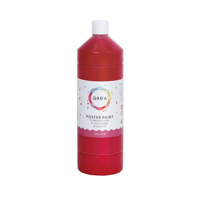 Qrea – Posterfarbe Rot 1000 ml