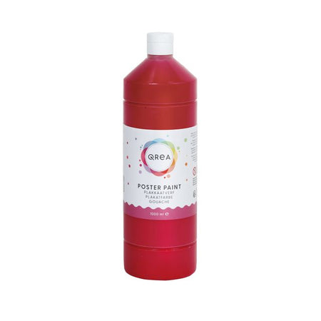 Qrea – Posterfarbe Rot 1000 ml