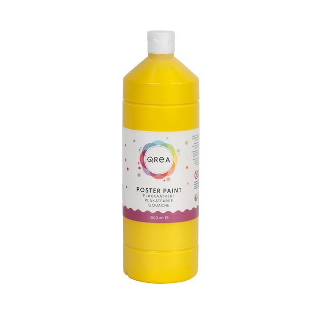 Qrea – Posterfarbe Gelb 1000 ml
