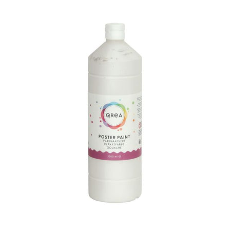 Qrea - Weiße Gouache 1000ml | 6 Stück