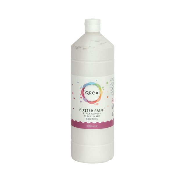 Qrea - Weiße Gouache 1000ml | 6 Stück