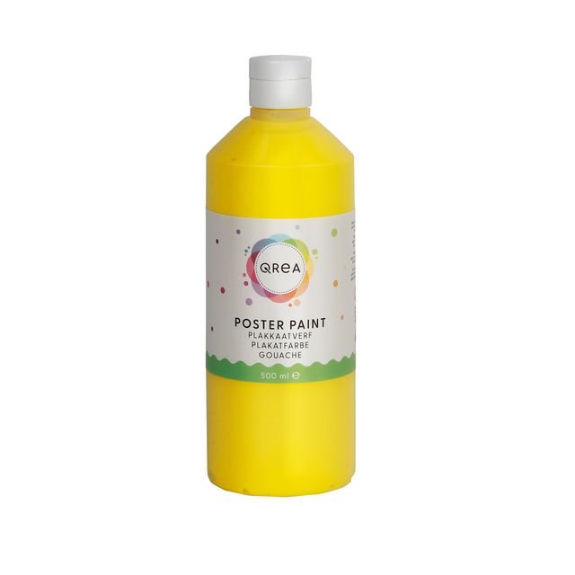 Qrea - Posterfarbe Gelb 500ml