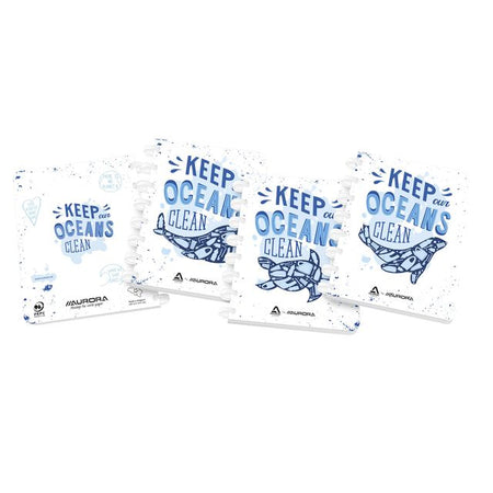 Aurora - Scripture Ocean Waste Plastics A4-Scheibe 5x5mm 144 Seiten 90gr | 10 Stück