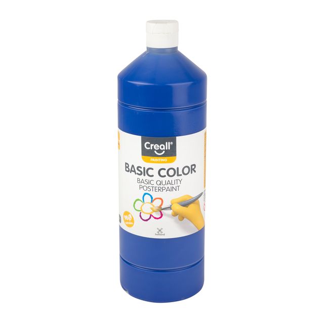 Creall - Posterfarbe Basic Dunkelblau 1000ml | 6 Stück