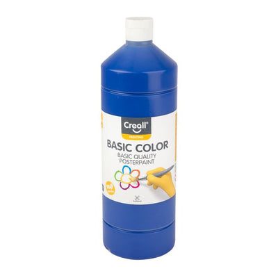 Creall - Posterfarbe Basic Dunkelblau 1000ml | 6 Stück