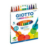 Giotto - Filzstift Turbo Color 12 Farben | 10 Stück