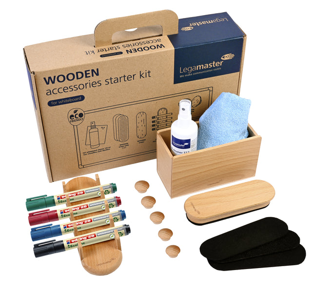 Legamaster - Whiteboard-Zubehör für WOODEN-Kit 17-teilig
