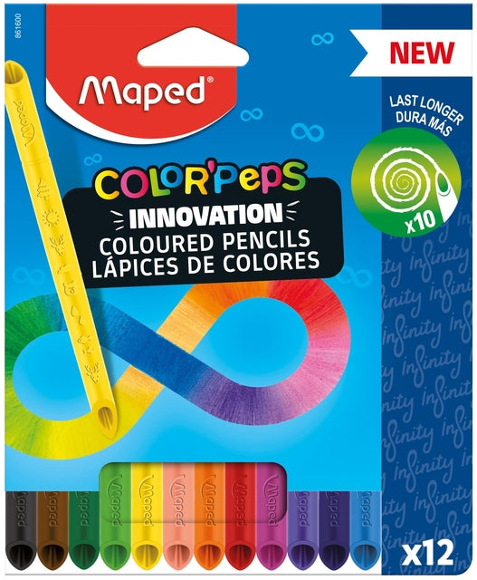Buntstift Maped Color'peps Infinity 12 Farben | Karton mit 12 Stück