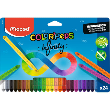 Maped - Buntstift Color'Peps Infinity, Set mit 24 Farben