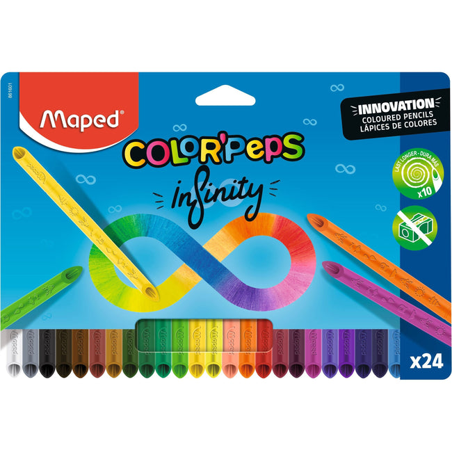 Maped - Buntstift Color'Peps Infinity, Set mit 24 Farben
