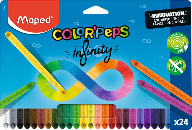 Maped - Buntstift Color'Peps Infinity, Set mit 24 Farben