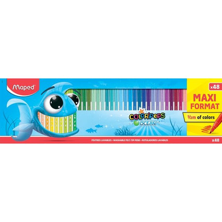 Maped - Farbmarker Color'Peps Ocean, Box mit 48 Farben
