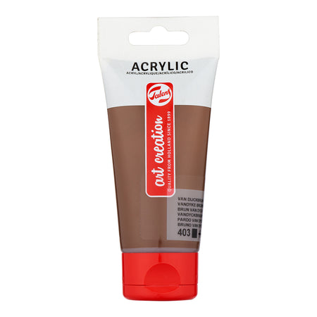 Talens Art Creation – Acrylfarbe Art Creation 403 van dijck braun Tube mit 75 ml | 3 Stück