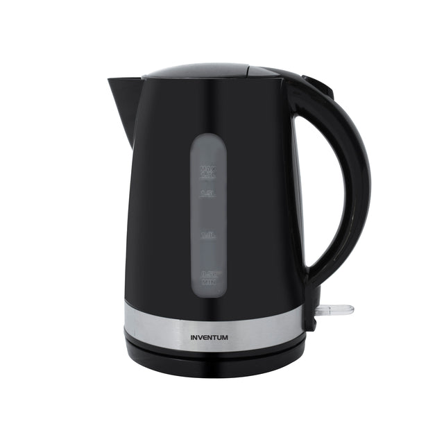 Inventum - Wasserkocher 1,7 Liter schwarz mit Edelstahl