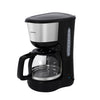 Inventum - Kaffeemaschine 1,25 Liter schwarz mit Edelstahl