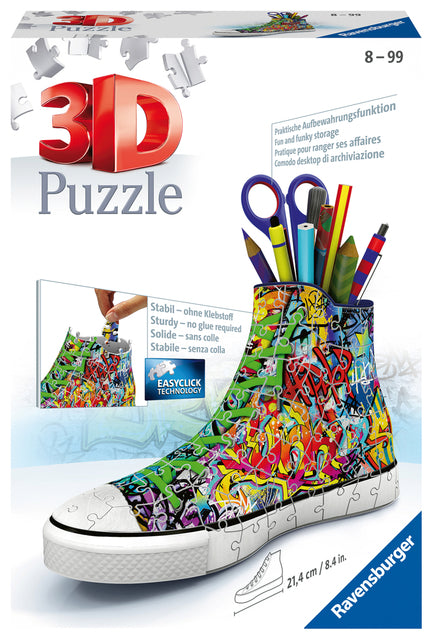 3D -Puzzle Ravensburger Sneaker Graffiti Stil 54 Teile
