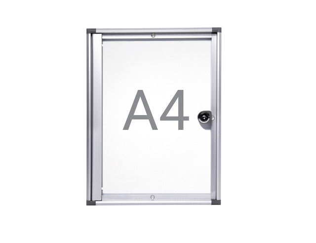Binnenvitrine Mur Maulextraslim Whiteboard 1xa4 avec verrouillage