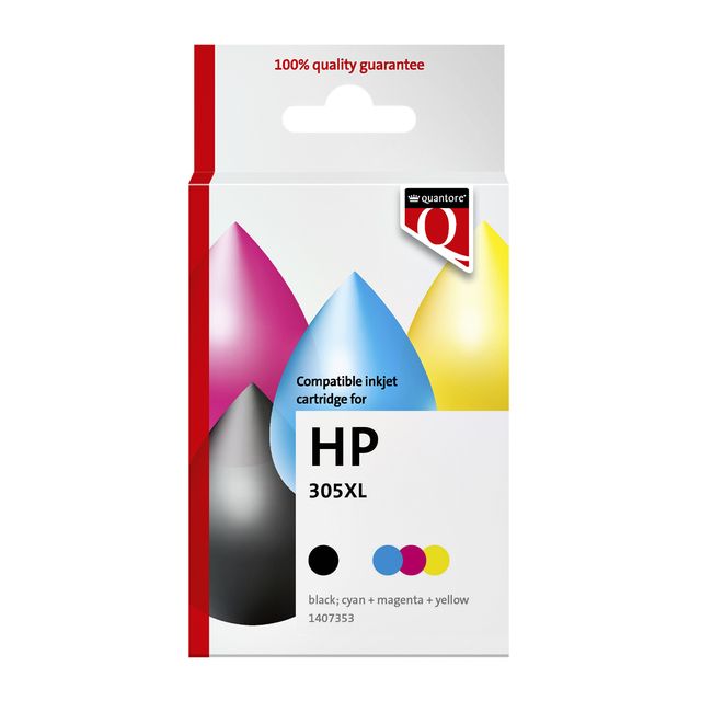 Quantore – Tintenpatronen-Alternative für 305XL Schwarz + Farbe