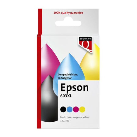 Quantore - Tintenpatronen-Alternative für 603XL Schwarz + 3 Farben | 12 Stück